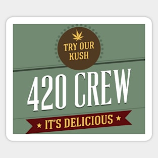 Try Our Kush 420 Crew Sticker